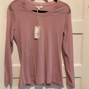 New Mauve Mesh Long Sleeve Shirt